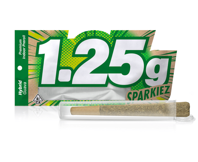 Sparkiez: Guava Hybrid Preroll | 1.25 grams - Sparkiez -  - $8 - Pre-Rolls