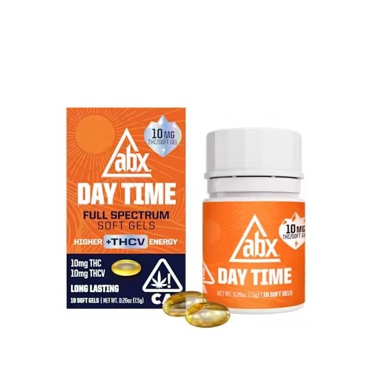 DAY TIME SOFT GELS | 10 MG THC + 10 MG THCV | 10-COUNT | ABX