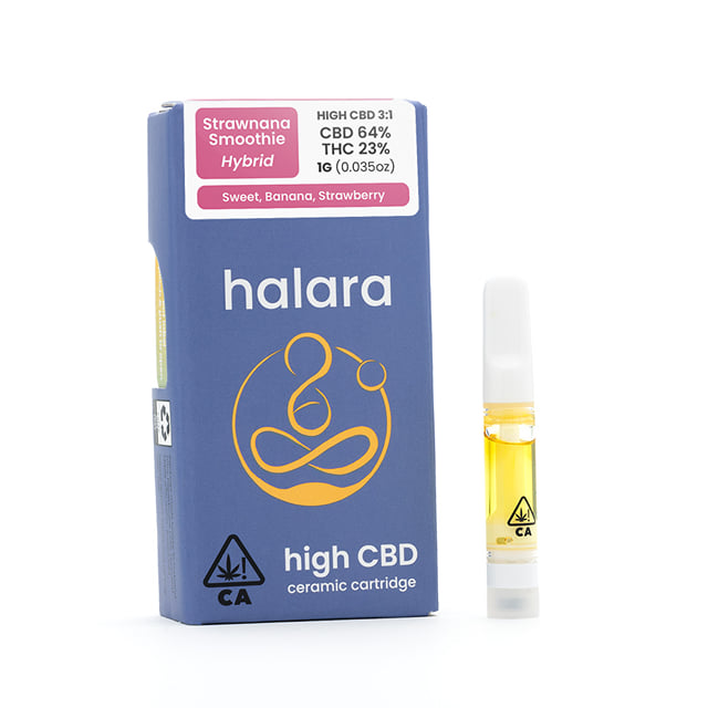 STRAWNANA SMOOTHIE VAPE | 3:1 CBD:THC | HALARA