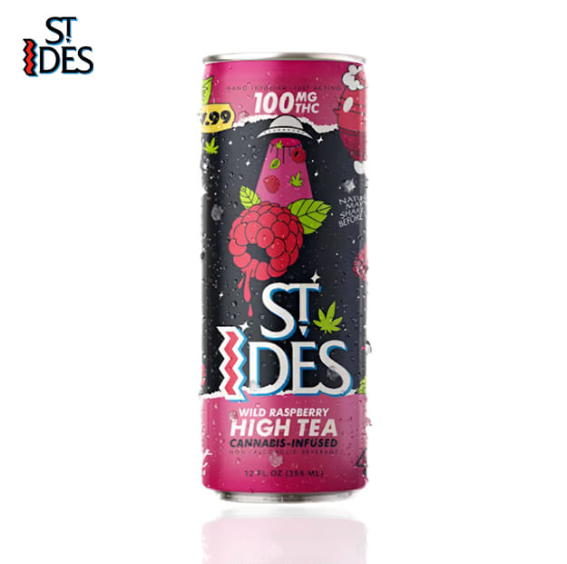 St. Ides - Wild Raspberry - High Tea - 100mg THC - Single Can - St. Ides -  - $6.99 - Beverages