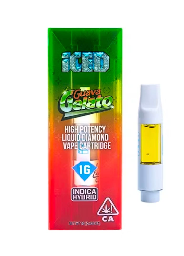 ICED - Vape Cartridge LIQUID DIAMONDS -   - 1g - Guava Gelato -  - $35.99 - Vape