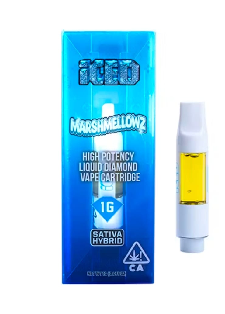 ICED - Vape Cartridge  LIQUID DIAMONDS - - 1g - Marshmellowz -  - $35.99 - Vape