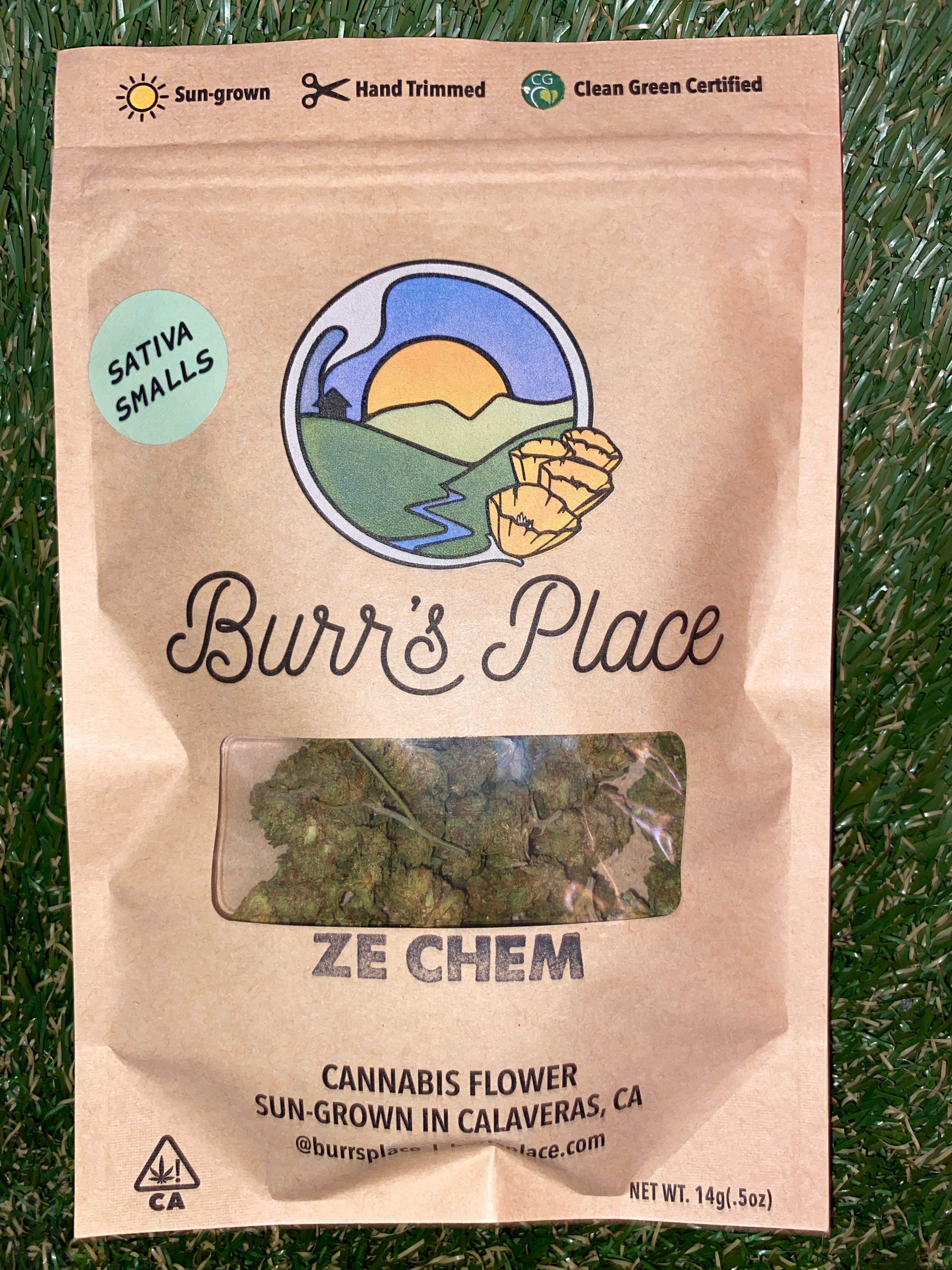 ZE CHEM 14G SMALLS - BURR'S PLACE -  - $30.10 - Flower