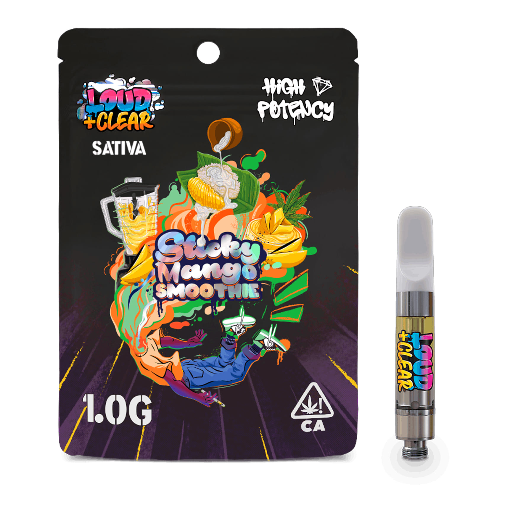 Sticky Mango Smoothie (S) Diamond Cartridge - 1g - Loud and Clear - Sticky Mango Smoothie (S) - $21.75 - Cartridges