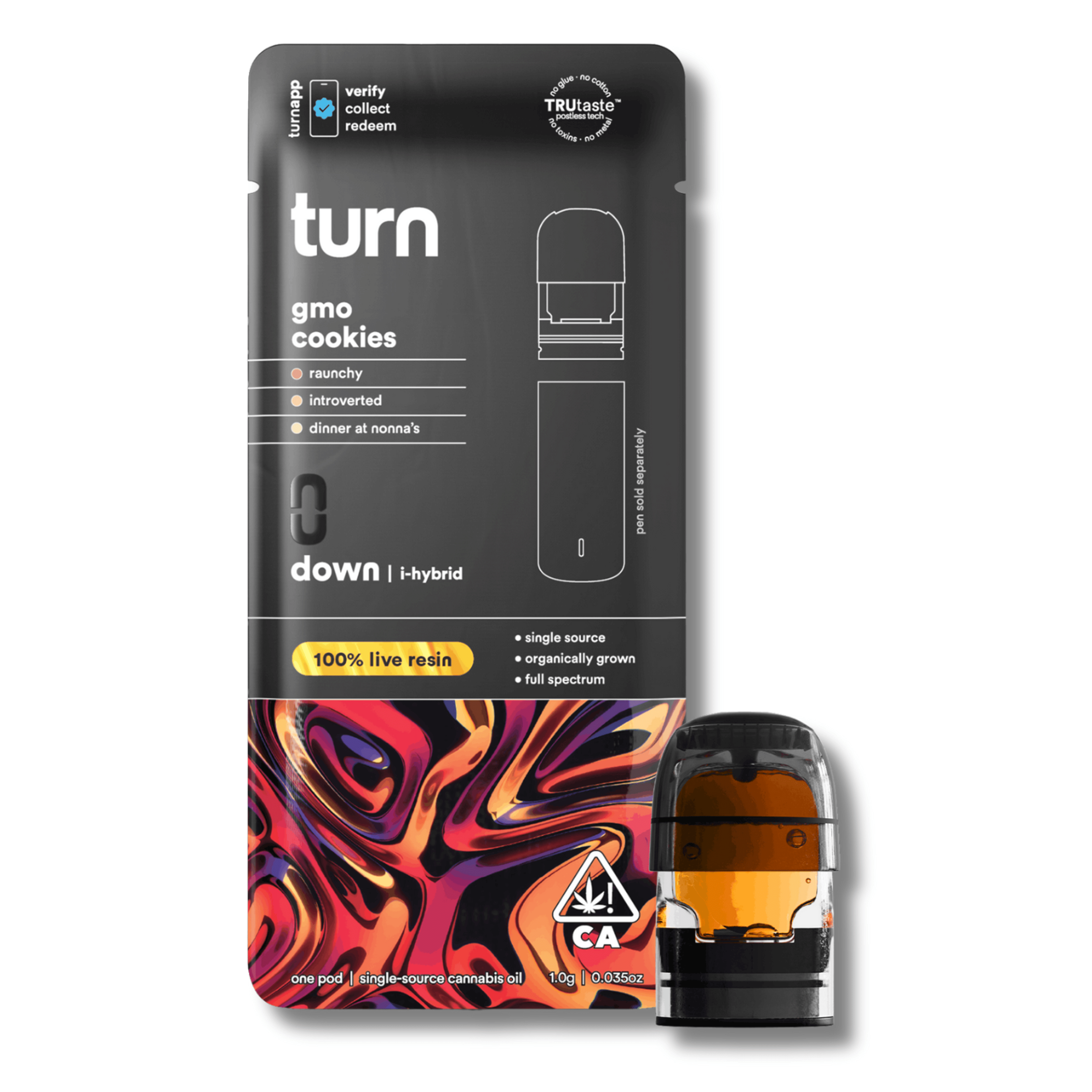GMO Cookies 'Turn Down' Live Resin Pod 1g - Turn - - $36 - Vapes