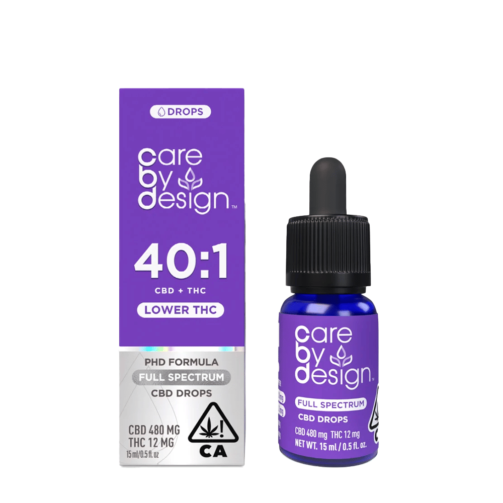 40:1 Full Spectrum Cbd Drops (15ml) - Care By Design -  - $40 - Tincture