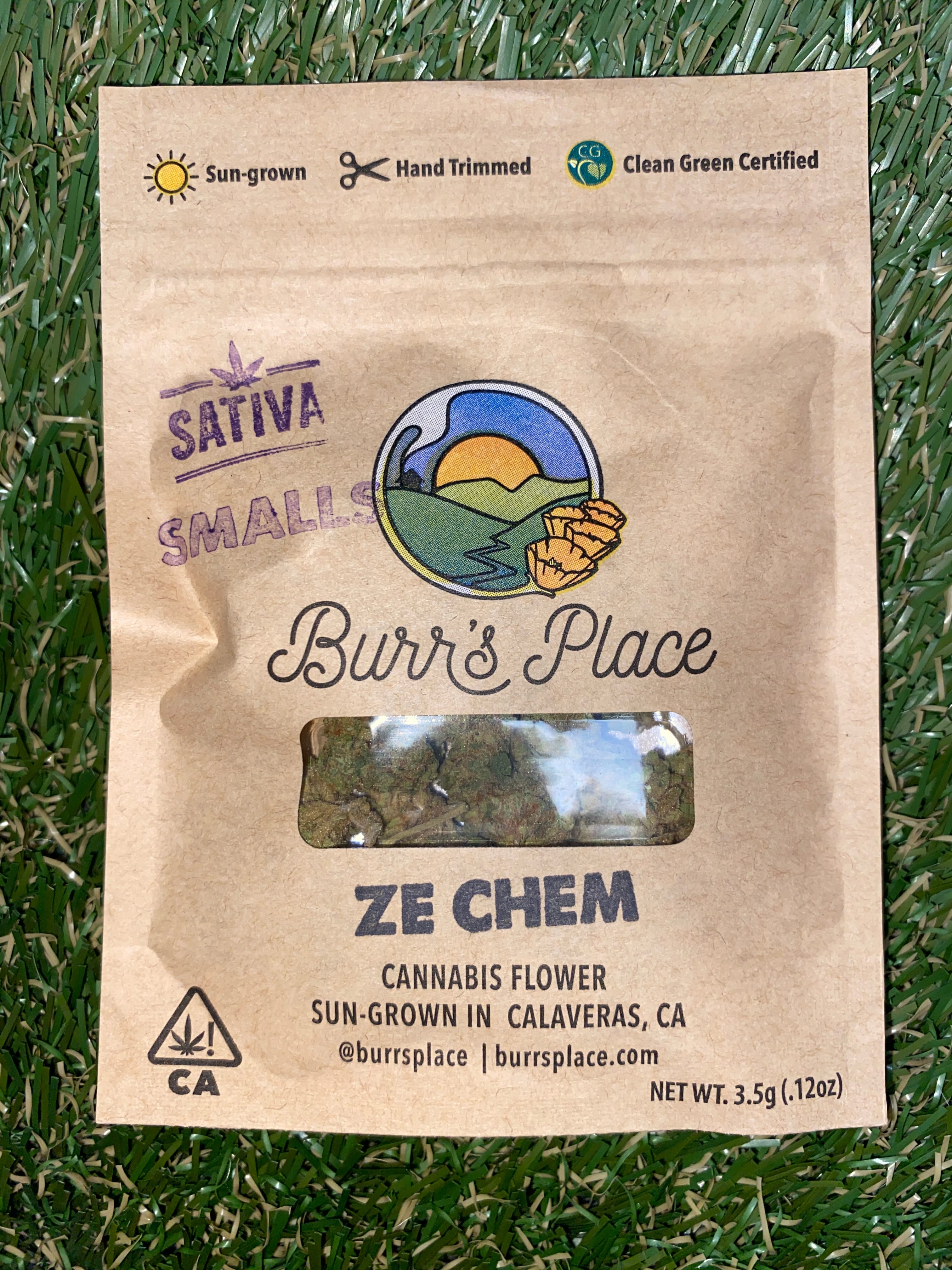 ZE CHEM 3.5G SMALLS - BURR'S PLACE -  - $8.60 - Flower