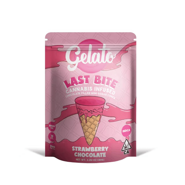 Last Bite Mini Cones 200mg - Strawberry