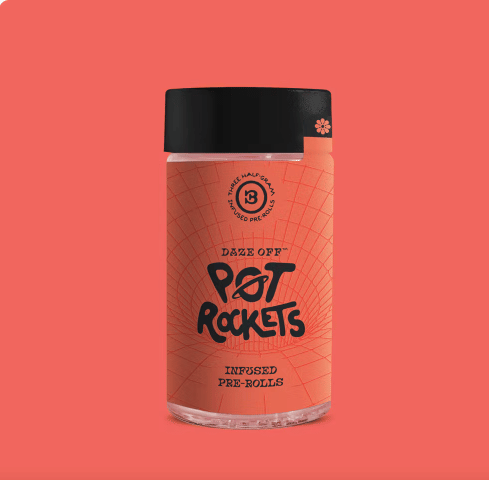 Daze Off Pot Rockets Infused 5pk - Up North Humboldt - Trainwreck (S) - $30 - Pre-Rolls