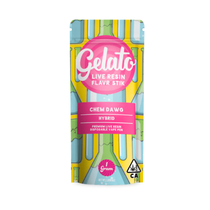 Gelato Live Resin Enhanced Flavr Stick | 1g - Chem Dawg - AIO - Hybrid - Gelato -  - $33.50 - All-In-Ones