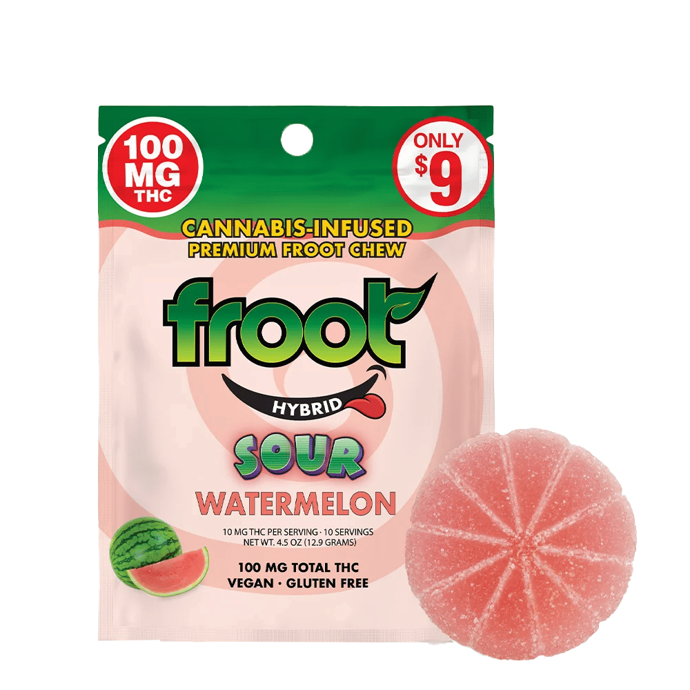 Sour Watermelon Chew (100Mg) (1Pk) - Froot - null - $9 - Edible