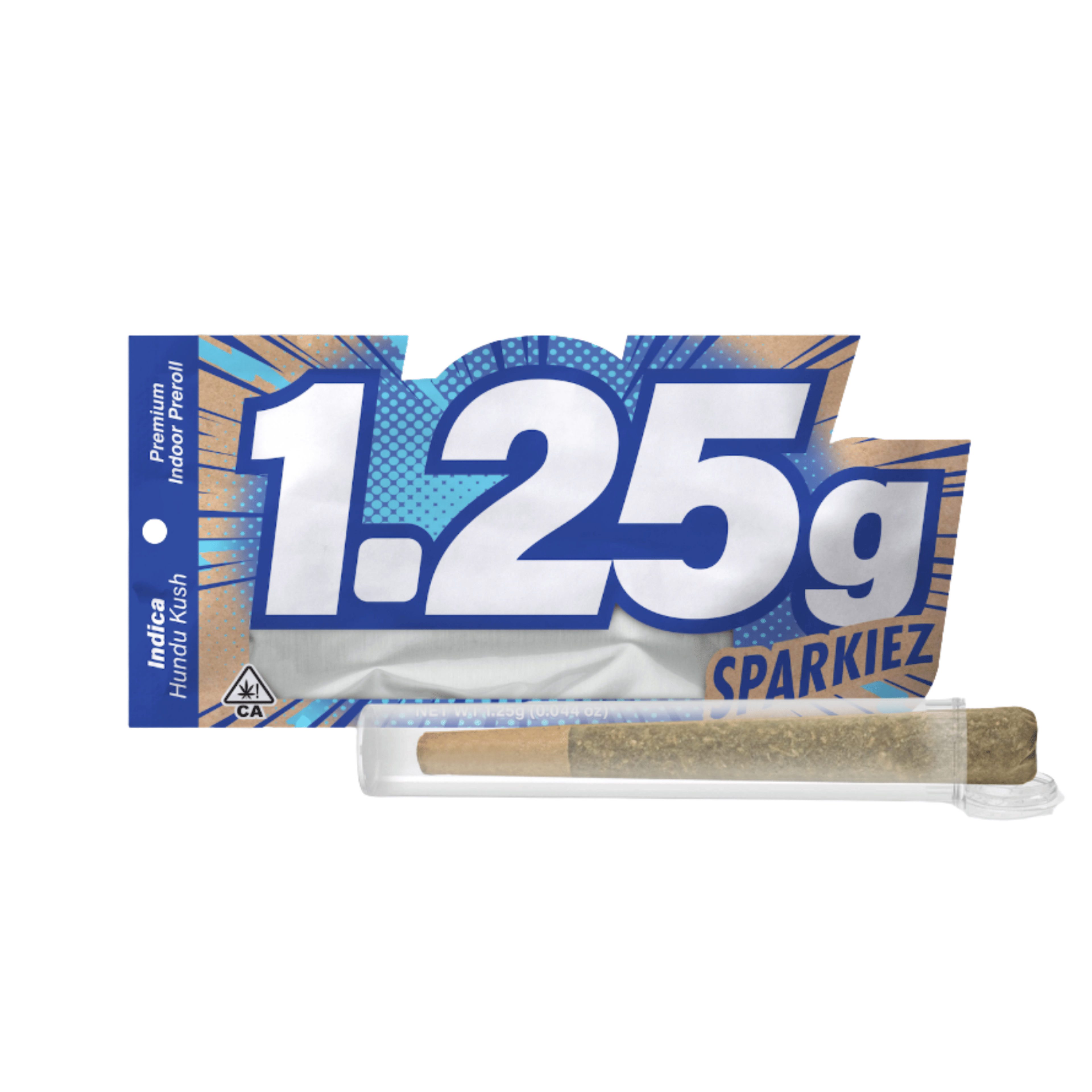 Hindu Kush Preroll 1.25g - Sparkiez - - $3.50 - Preroll