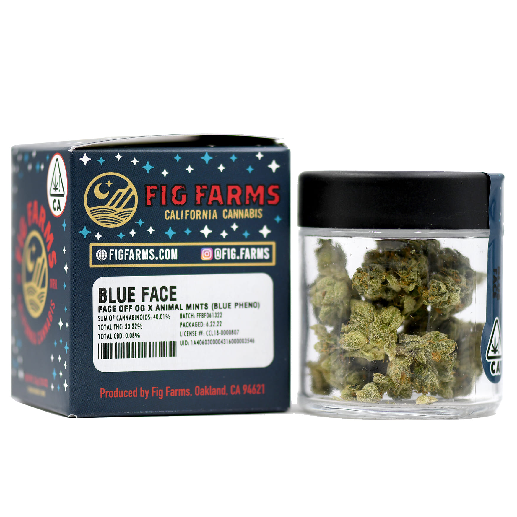 Blue Face 27.1% - Fig Farms - Eighth - $47 - Flower