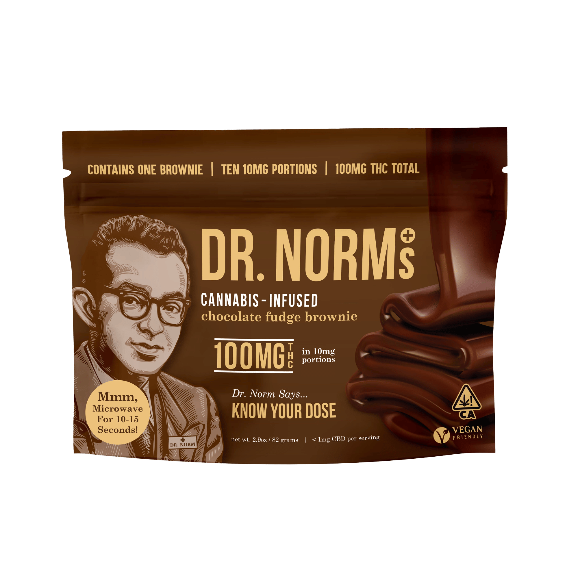 Chocolate Fudge Brownie - Vegan - Dr. Norm's - Brownie - $16.99 - Edibles