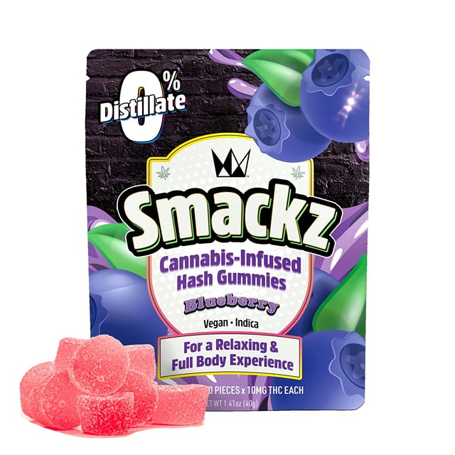 Blueberry | 100mg THC 10 Pack Solventless Gummies