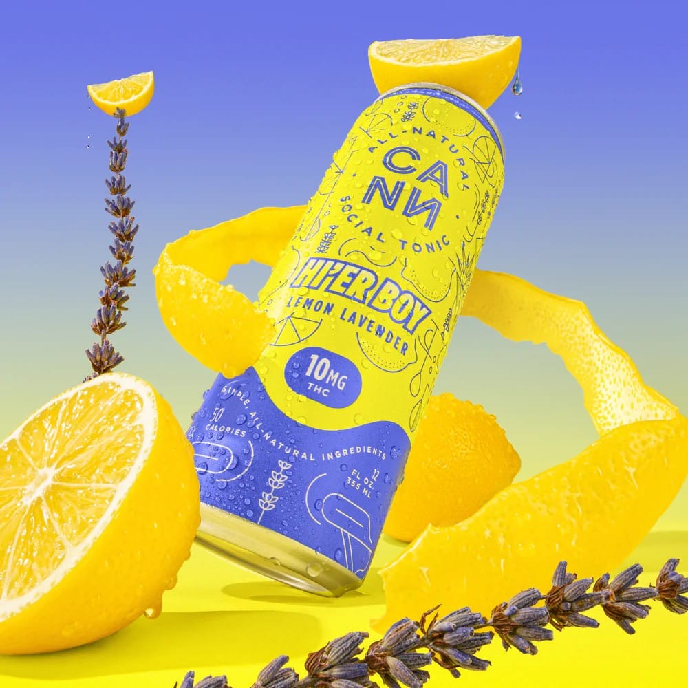 Hi-er Boys | Lemon Lavender Single - 10mg - CANN Drinks -  - $8 - Beverages/Drinks