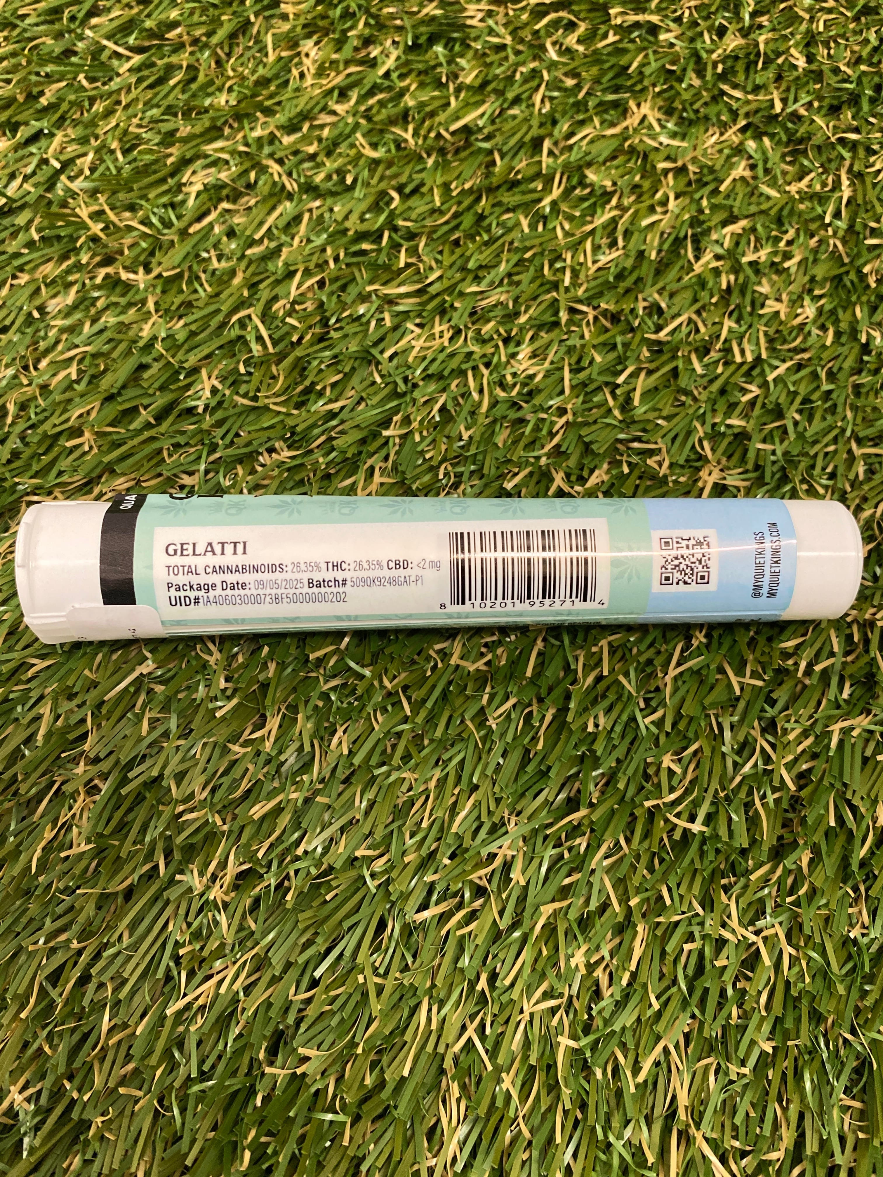 GELATTI 1G - QUIET KINGS -  - $3.22 - Pre-Roll Flower