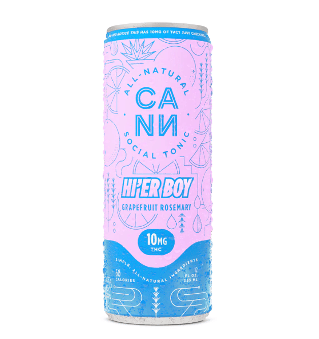 Single: Hi'er Boys Grapefruit Rosemary - 10mg - CANN Drinks -  - $8.75 - Beverages/Drinks