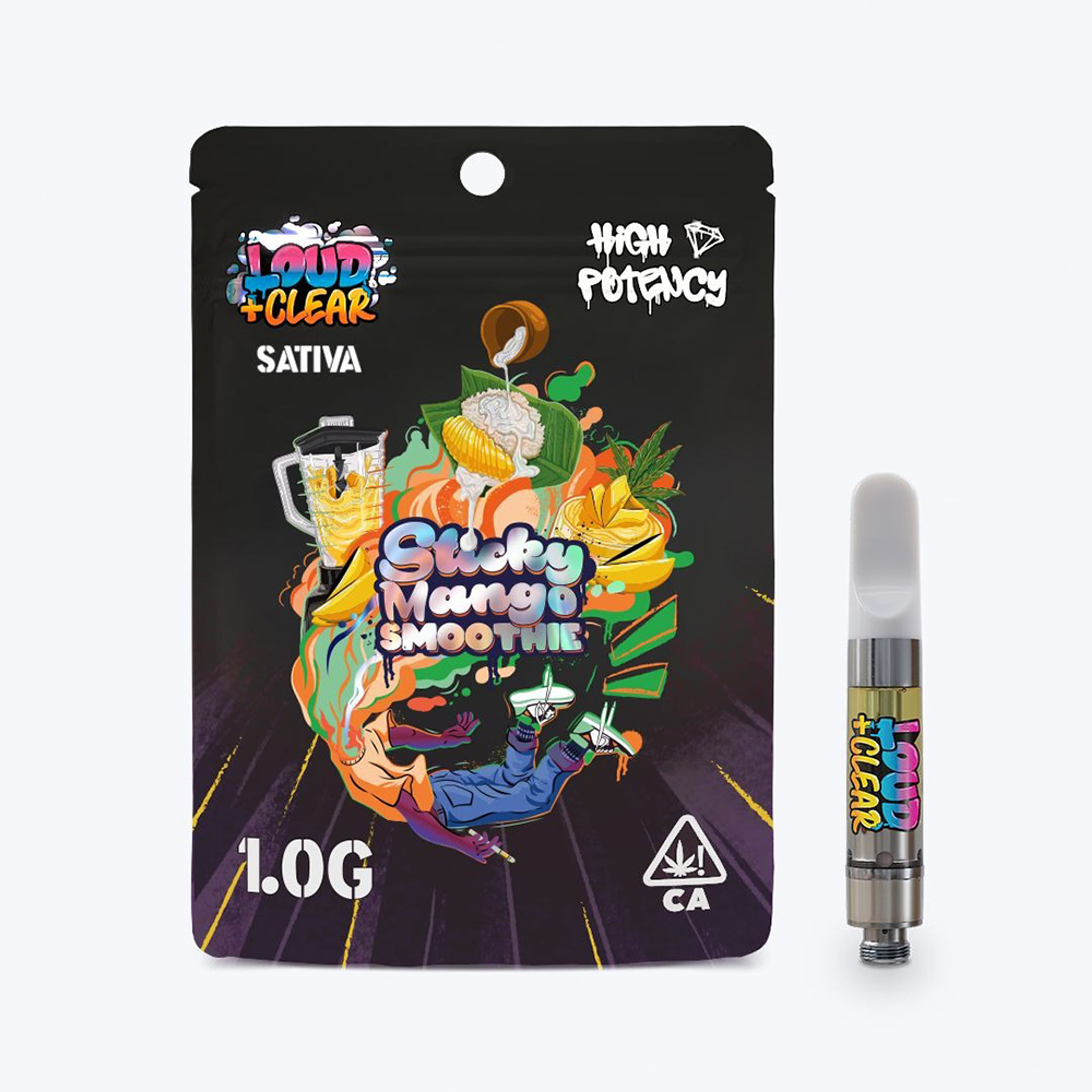 Loud and Clear: Sticky Mango Smoothie Liquid Diamond Cartridge - ABX - Gram - $30 - Cartridges