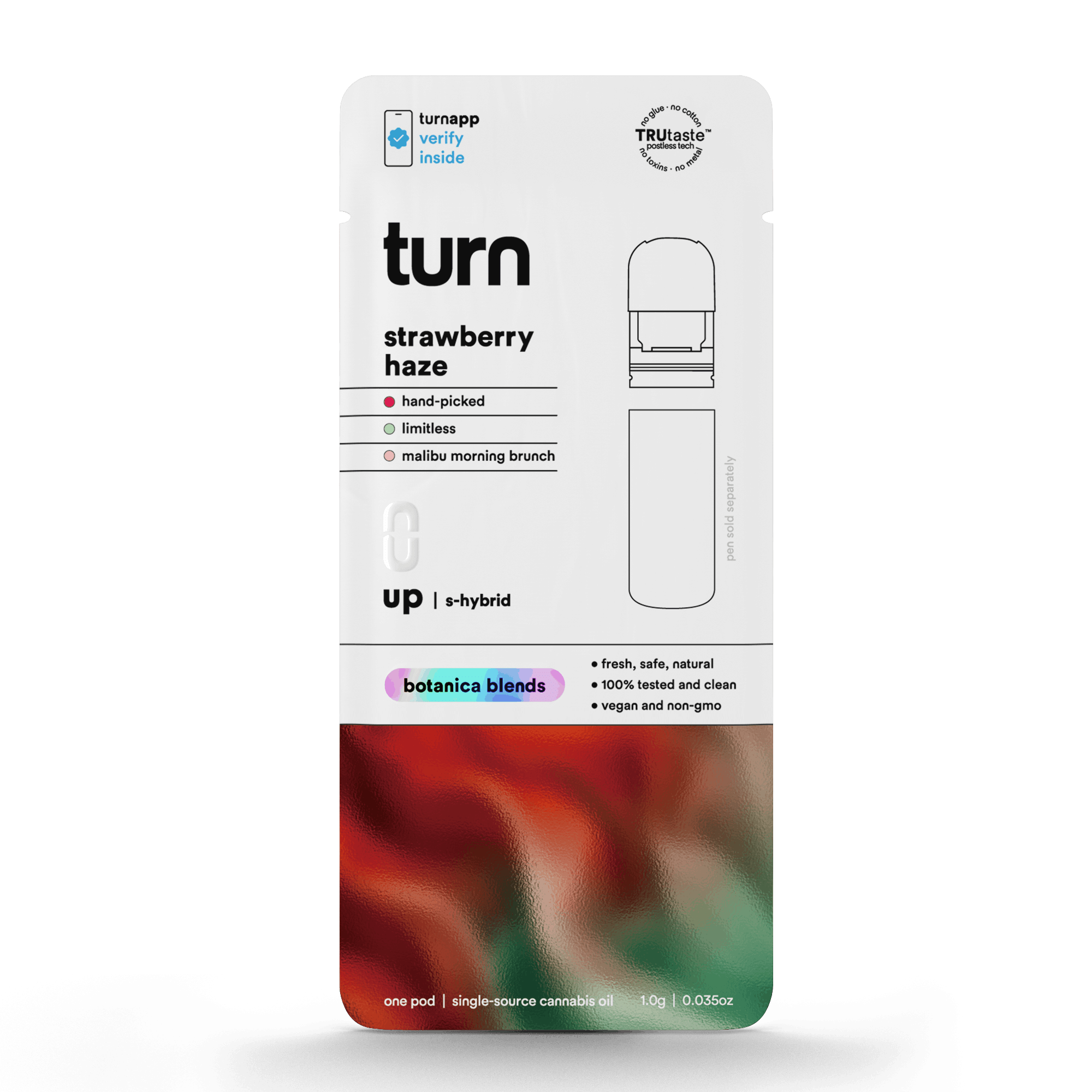 1.0g POD | strawberry haze | botanica blends | up | - Turn -  - $35 - Vape Pens