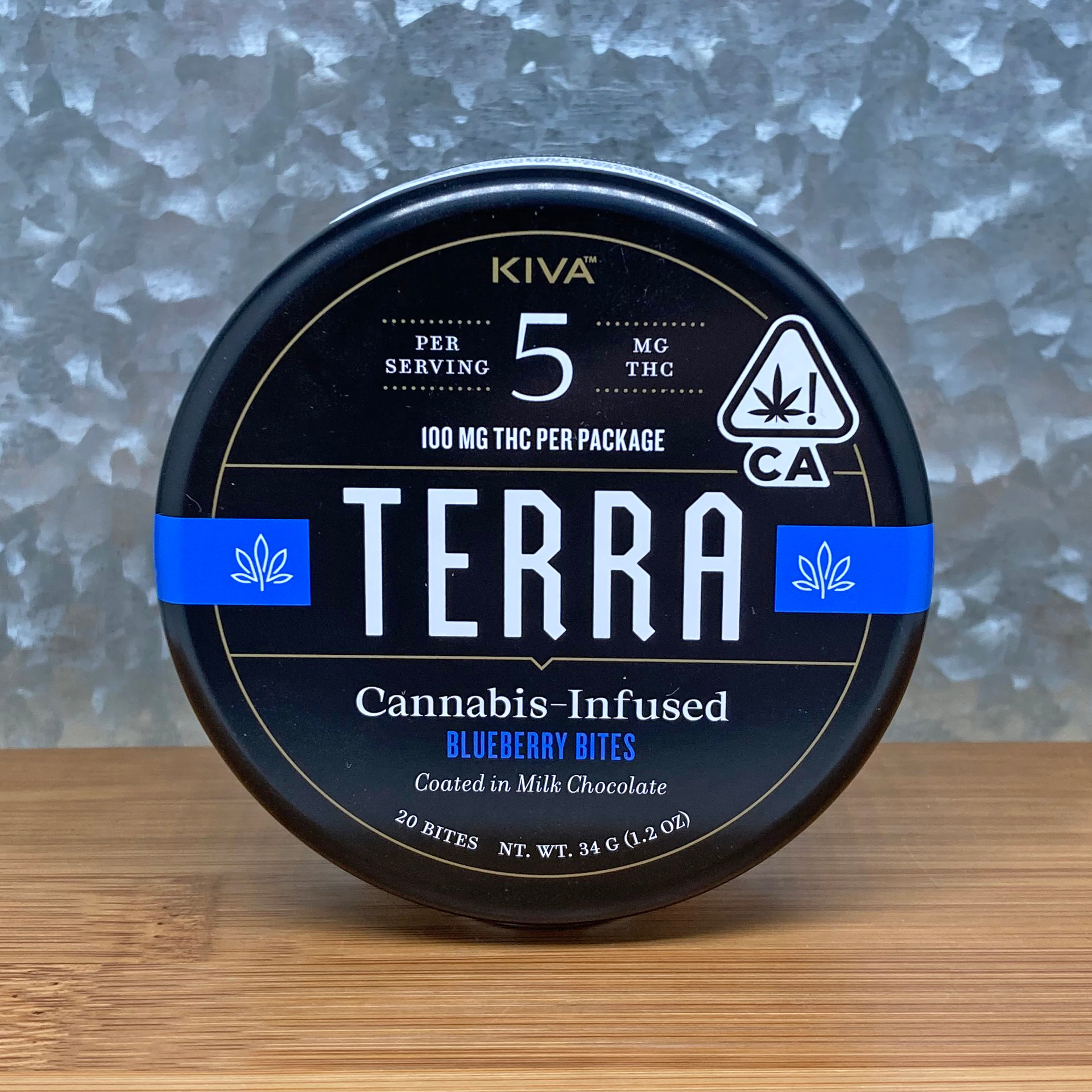 Blueberry Terra Bites 100mg - Kiva - - $29 - Edible