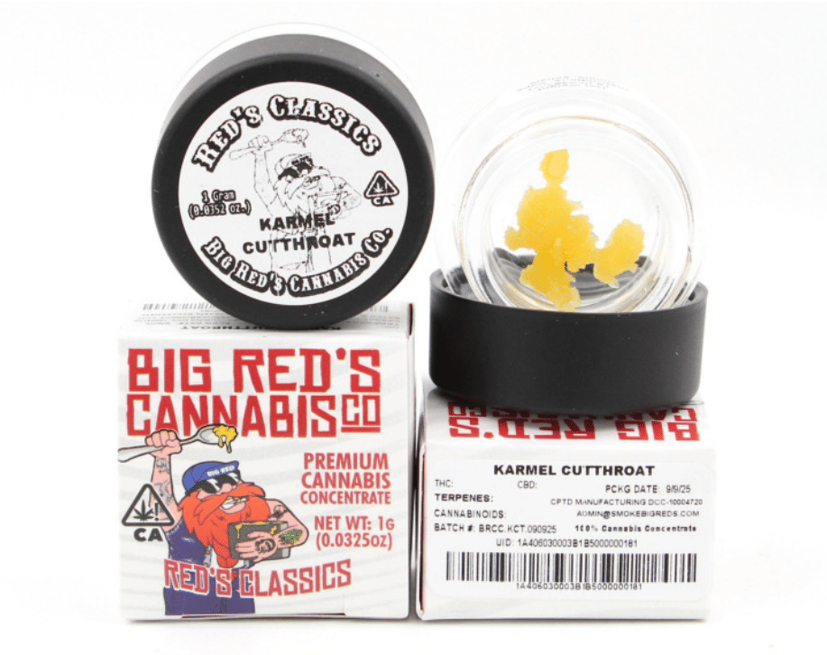 BIG RED - Karmel Cutthroat (I/H) - 1g Sugar - BIG RED - Gram - $20 - Concentrates