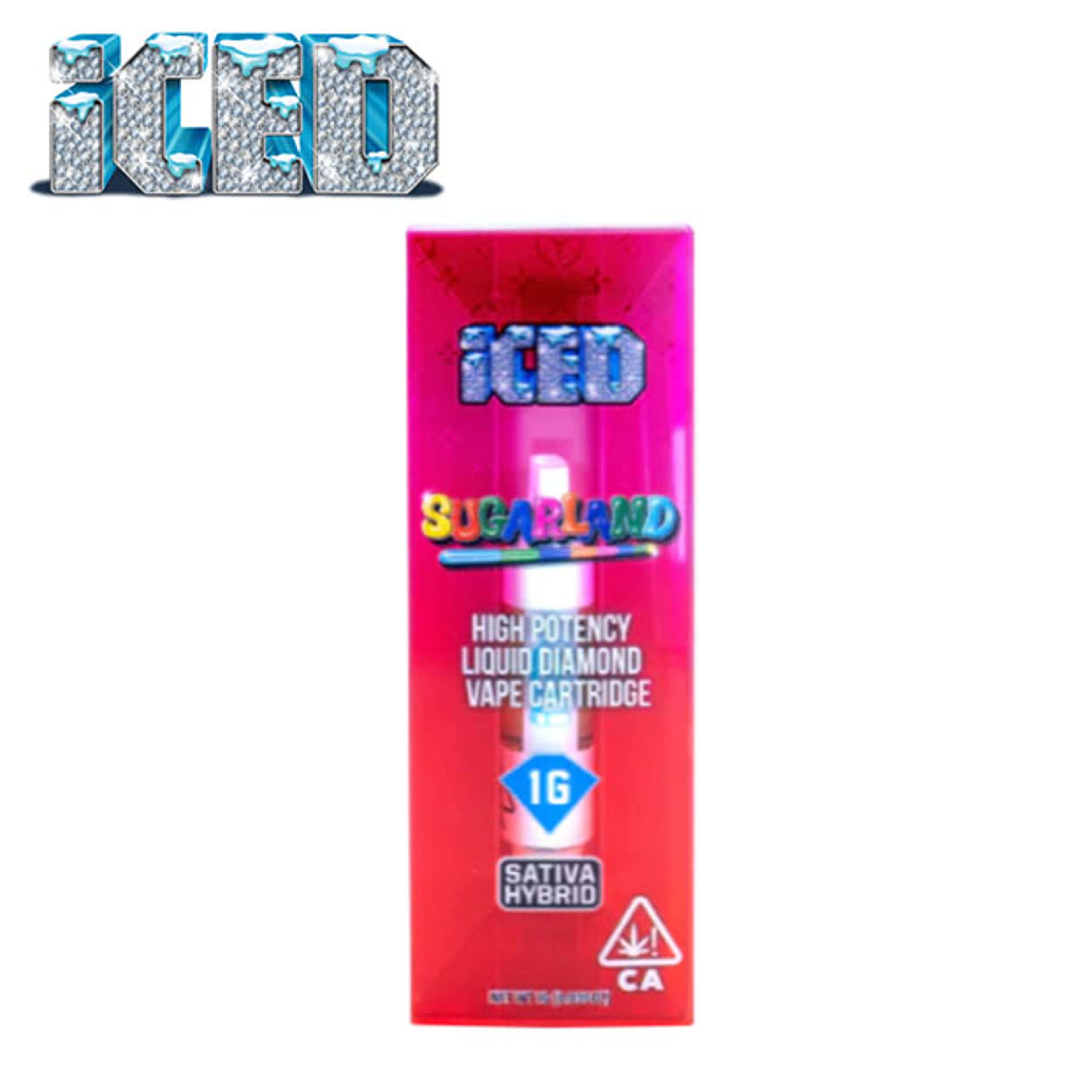 Iced - Sugarland - Liquid Diamond Vape Cartridge - 1g *B2G1 EVERYDAY* - Iced - 1g Cart - $17.99 - 510 Cartridges