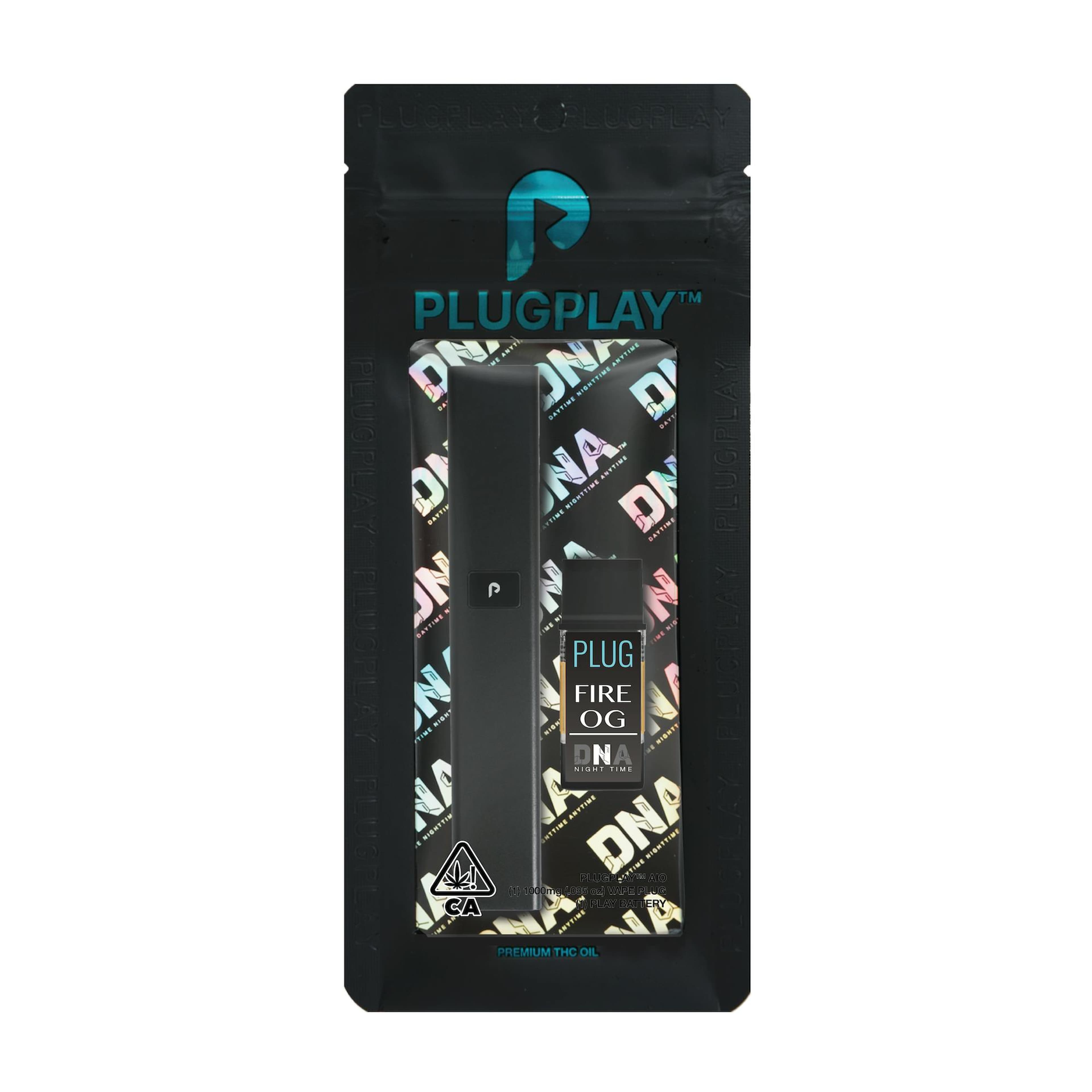 Fire OG 1g AIO - PLUGPLAY™ - - $45 - Disposable Vapes