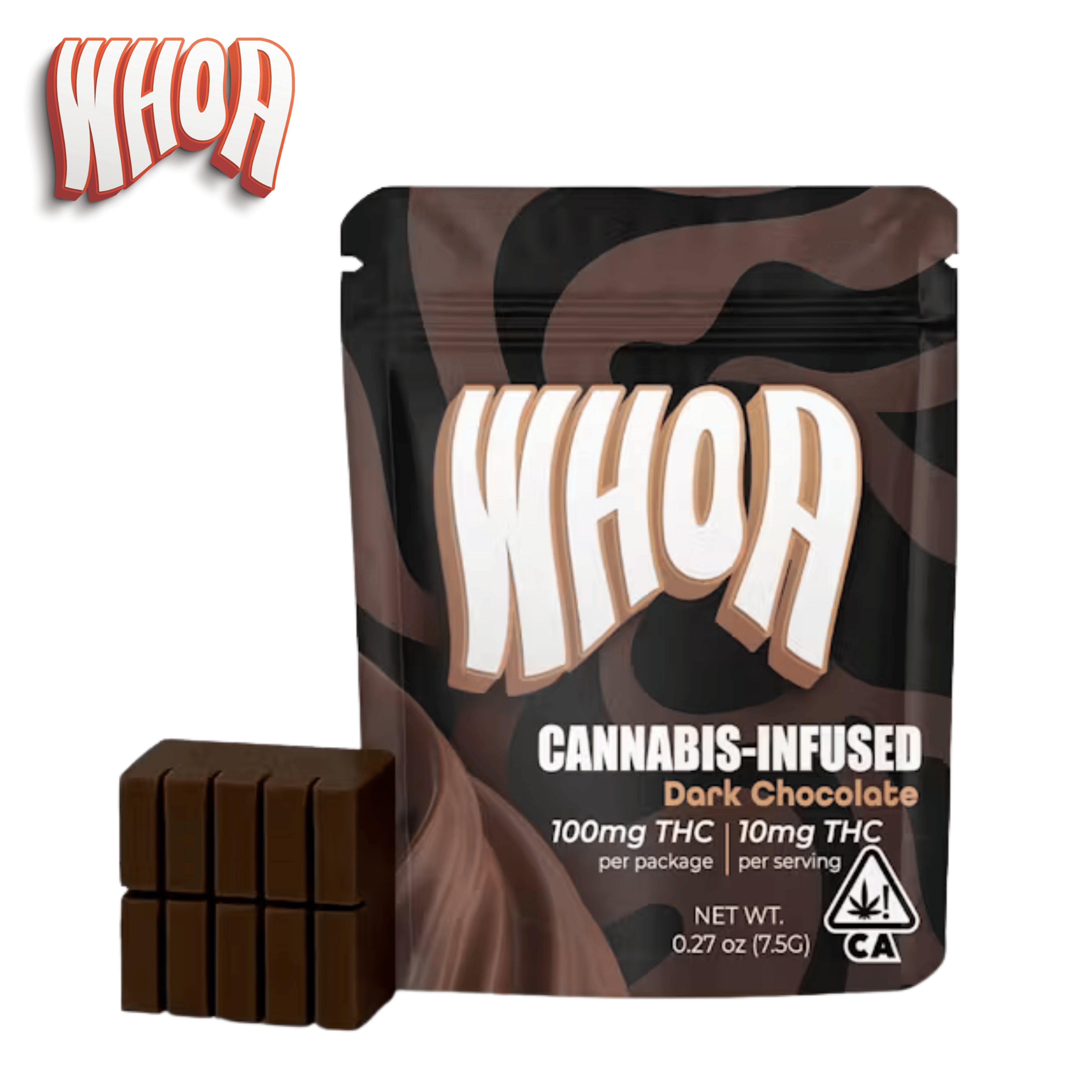 WHOA - Espresso Dark Chocolate - Bite - 100mg *B2G1 EVERYDAY* - WHOA - - $9.99 - Edibles