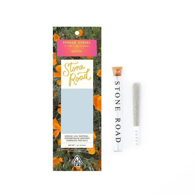 Stone Road - 1g 100% Natural Concentrate-Infused Pre-roll - Durban Diesel
