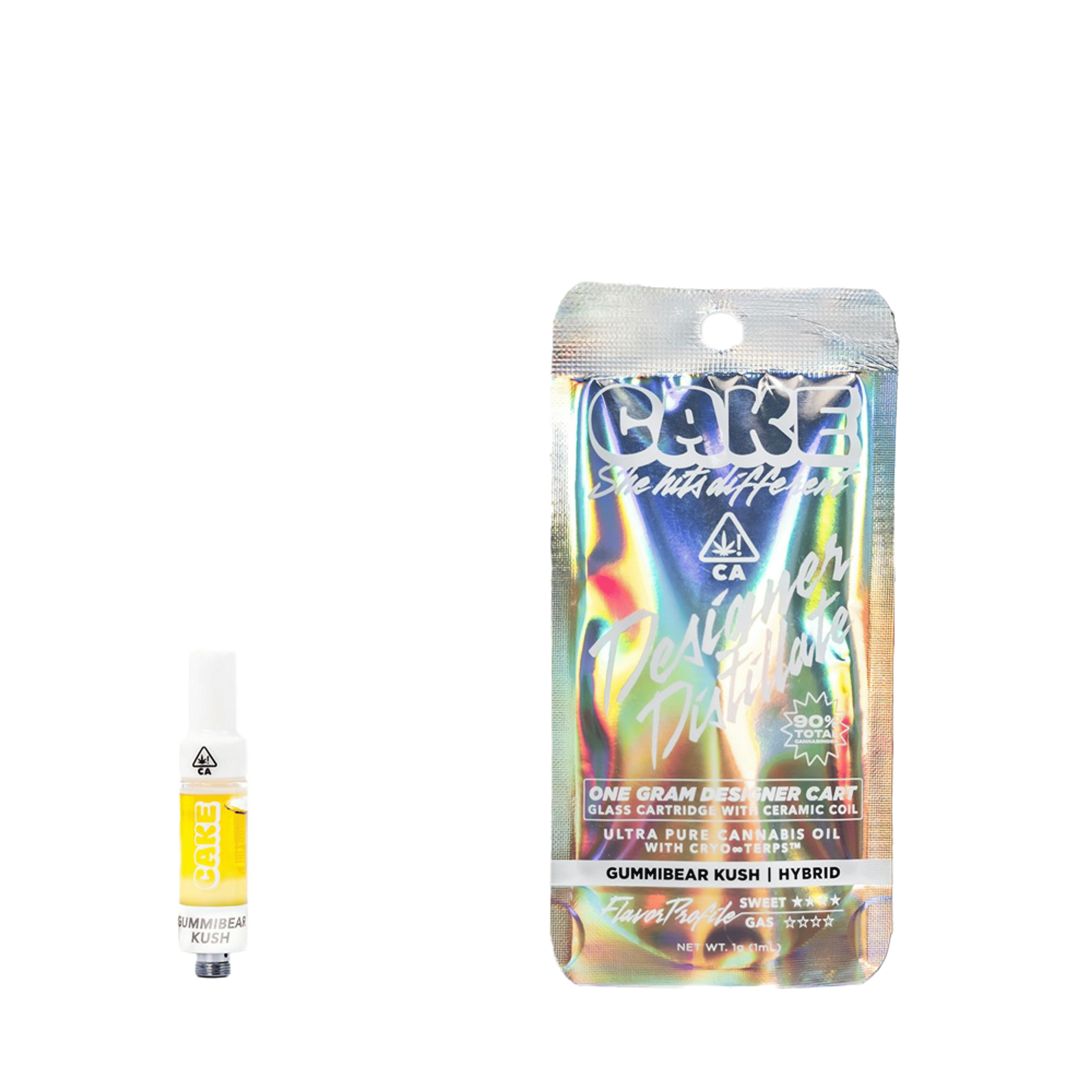 Gummibear Kush Designer Distillate Cartridge (1G) - Cake - null - $20 - Cartridge