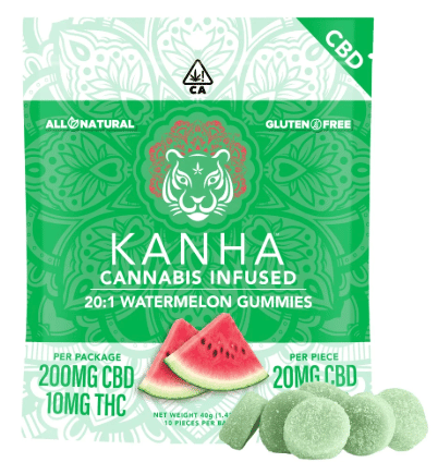 20:1 CBD: THC WATERMELON - Kanha -  - $20.05 - Edibles