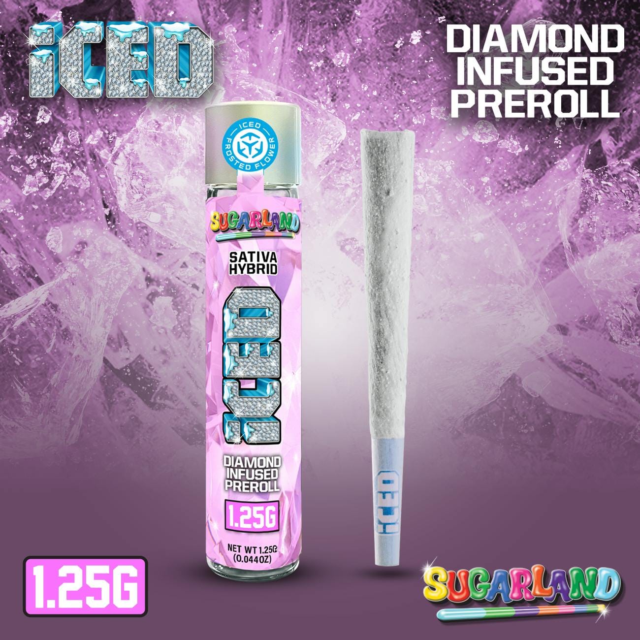 SUGARLAND 1.25G INFUSED - ICED -  - $10 - Pre-Roll Infused