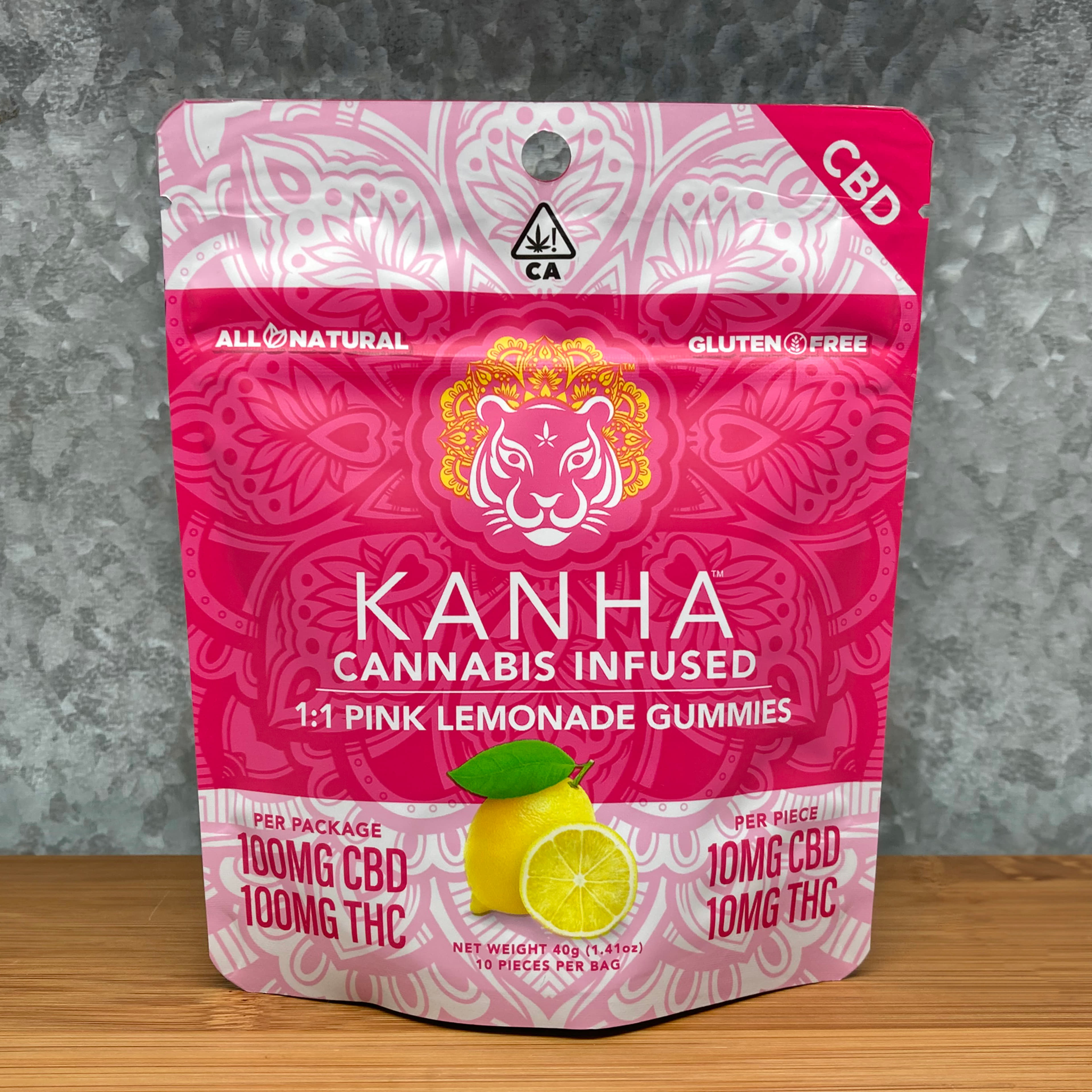 1:1 Pink Lemonade Gummies - Kanha - - $28 - Edible