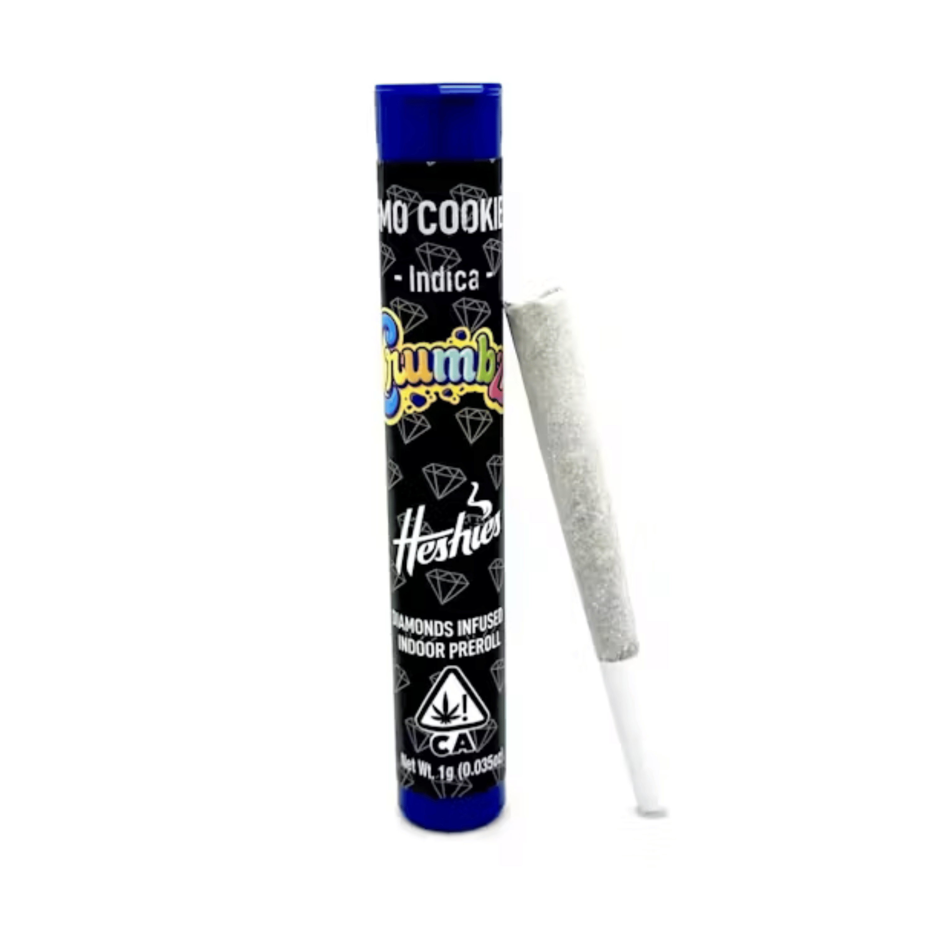 GMO Cookies Diamond Encrusted Infused Preroll -1g - Crumbz -  - $14 - Infused Pre-Rolls