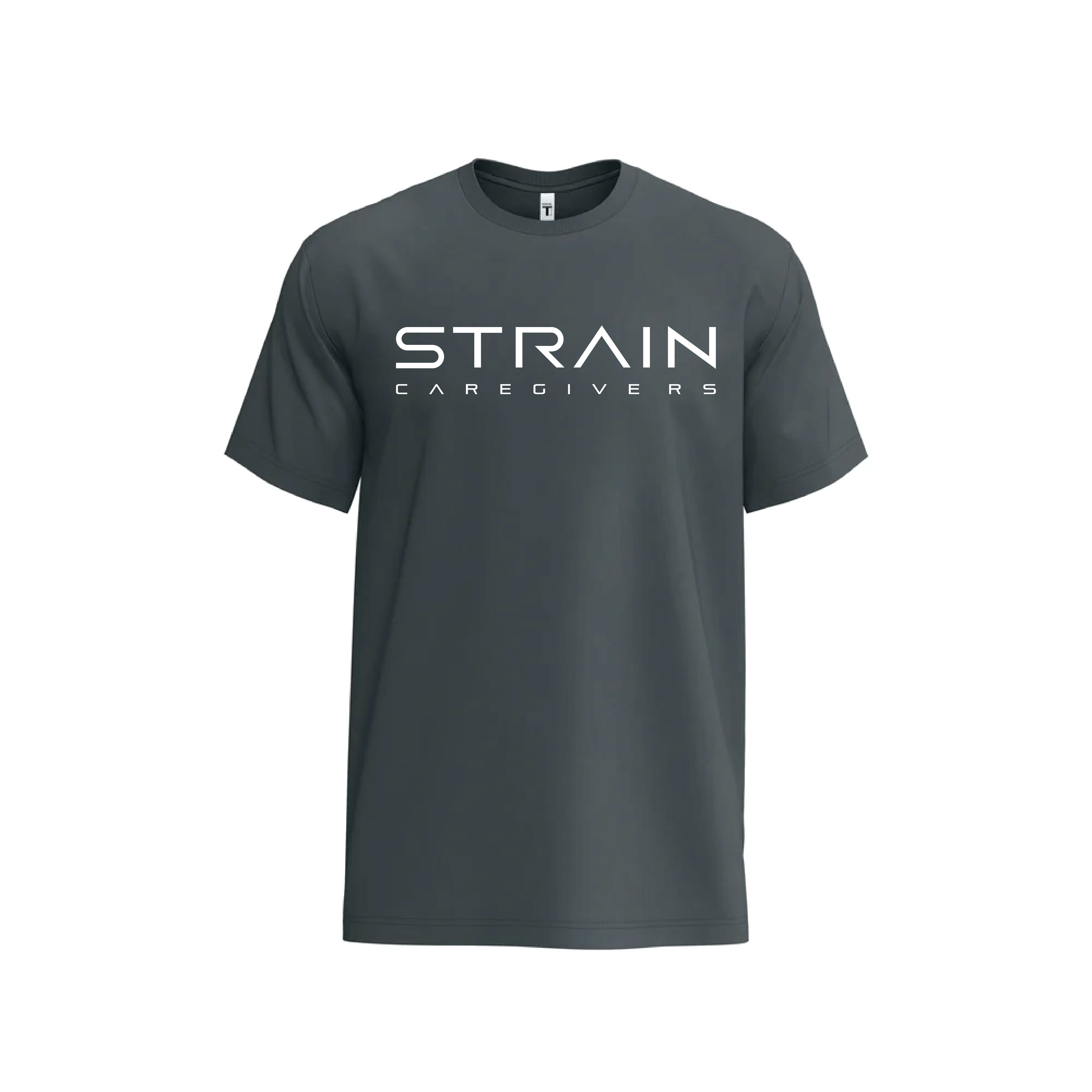 Strain Men's Comfort Tee - Grey - Strain Caregivers - Medium - $20 - Merch