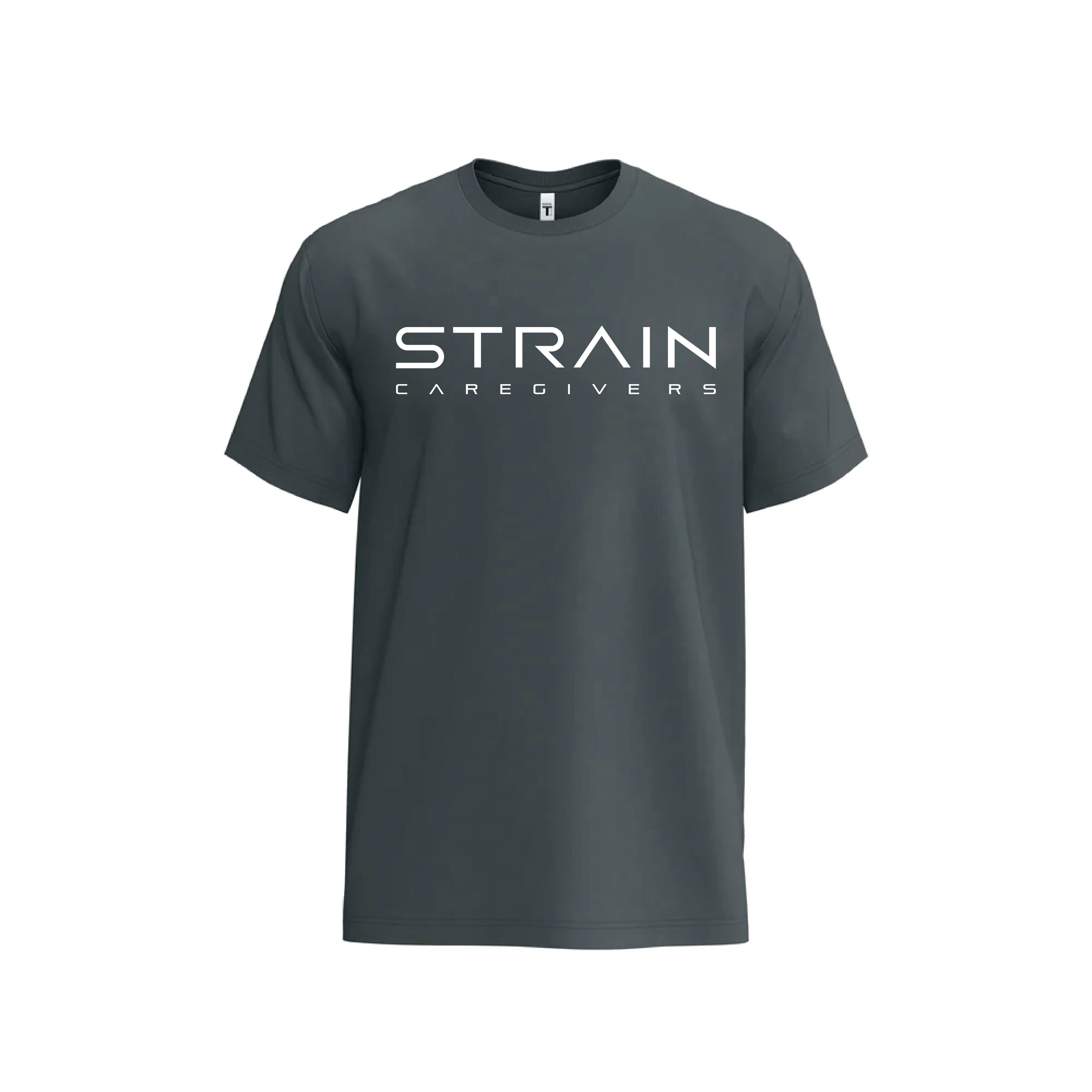 Strain Men's Comfort Tee - Grey - Strain Caregivers - Medium - $20 - Merch