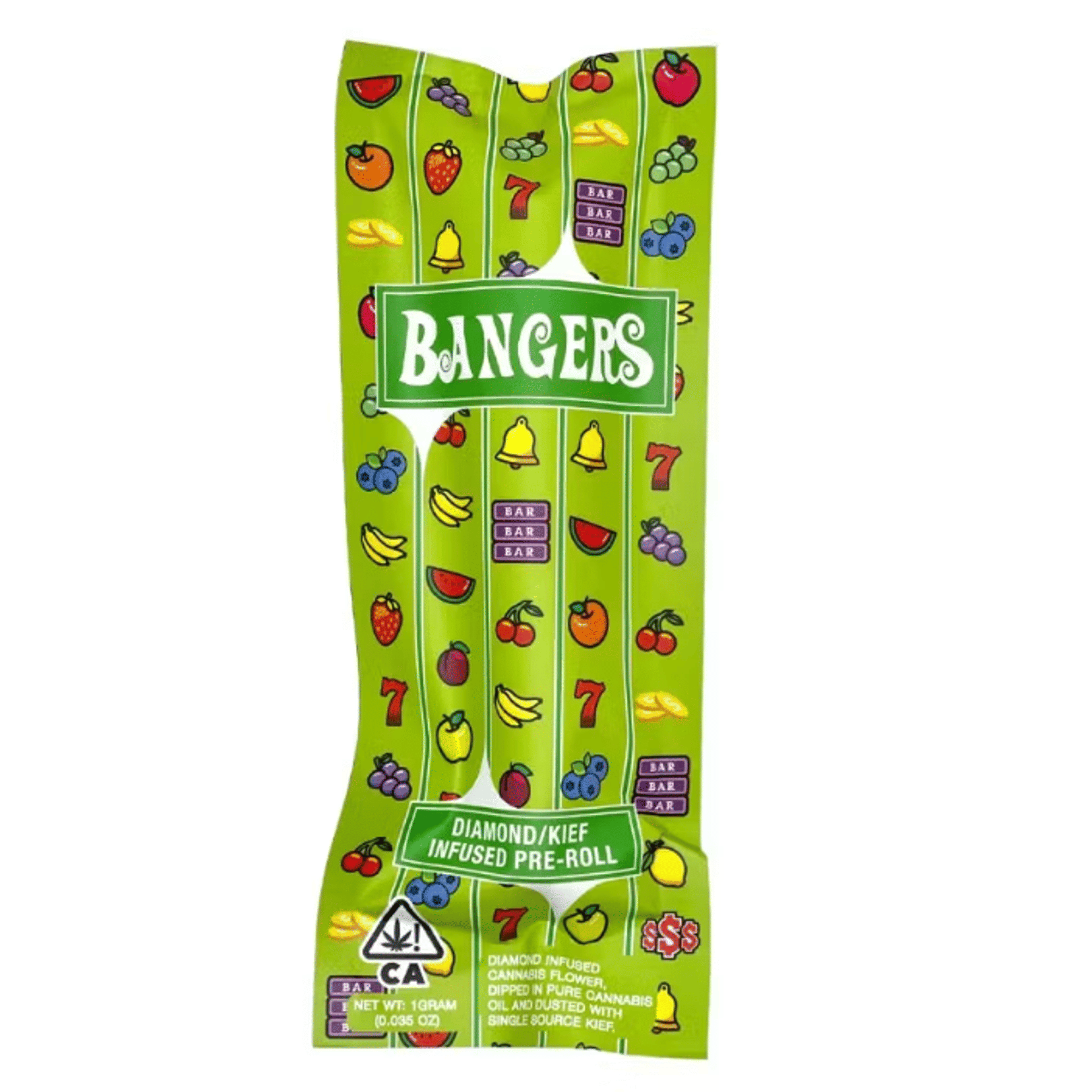 Alien Sour Apple - .6g Infused Preroll (2pk) - Bangers - .6g 2pk - Sativa - $12 - Infused Pre-Roll Packs