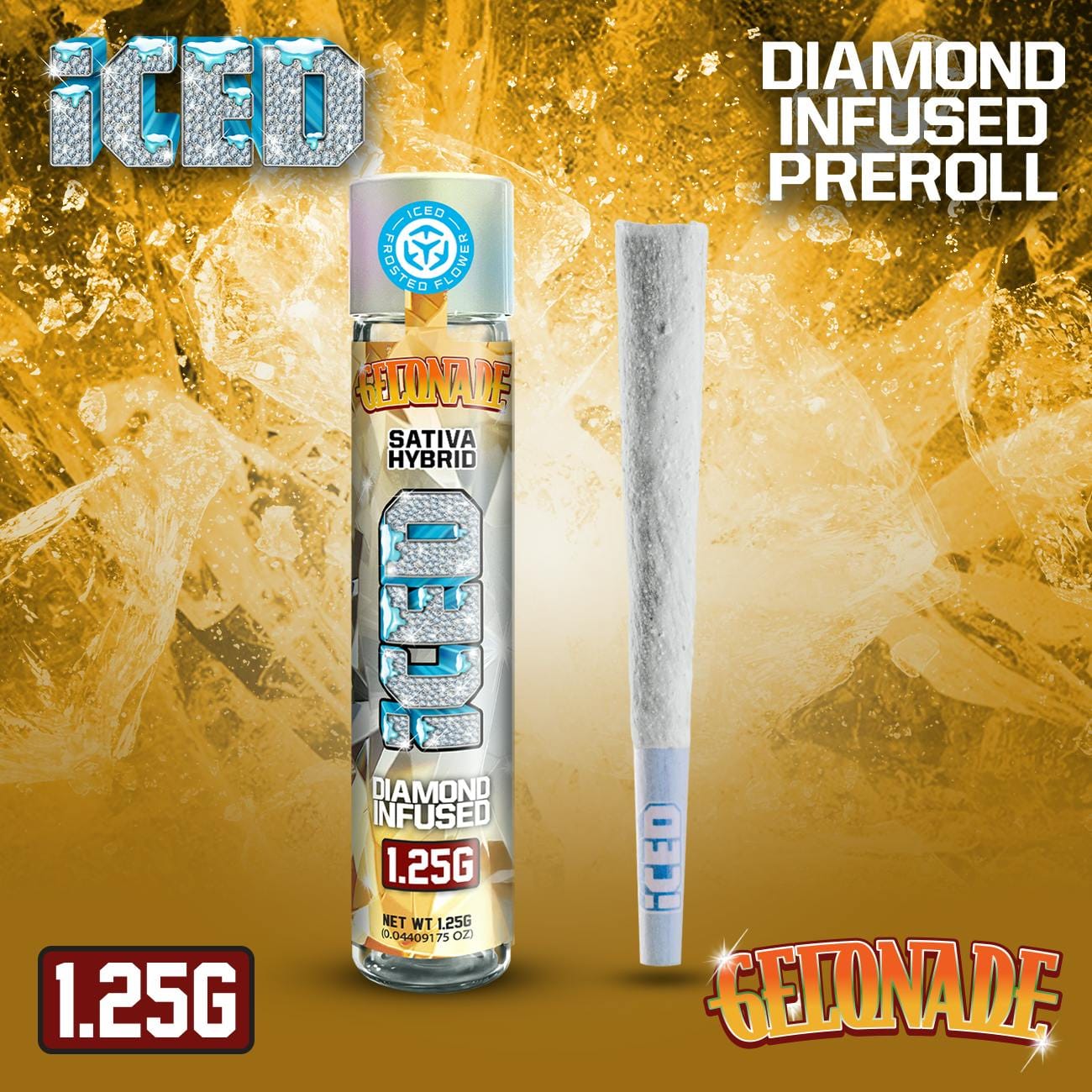 Gelonade - Infused Pre-Roll - ICED - 1.25g (Single) - $14.99 - Infused Pre-Rolls