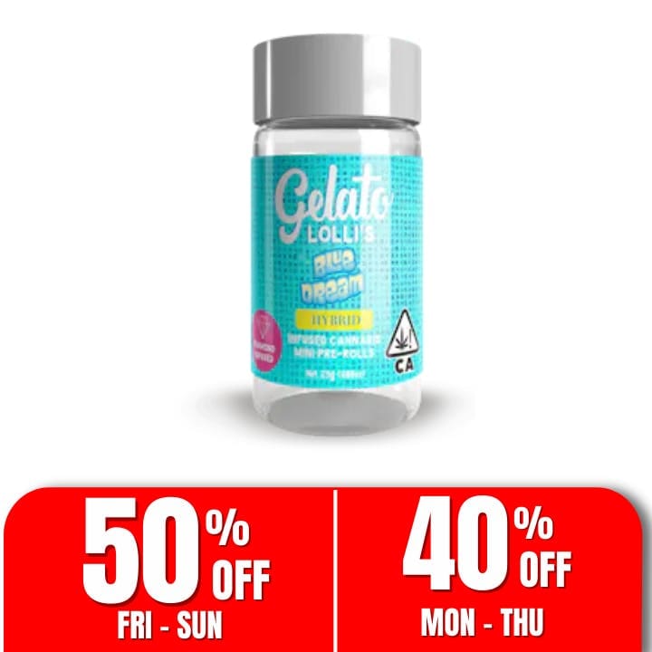 Gelato Lolli's | .6gx5pk - Blue Dream - Infused Pre-Rolls - Hybrid - Gelato -  - $33.50 - Pre-Rolls