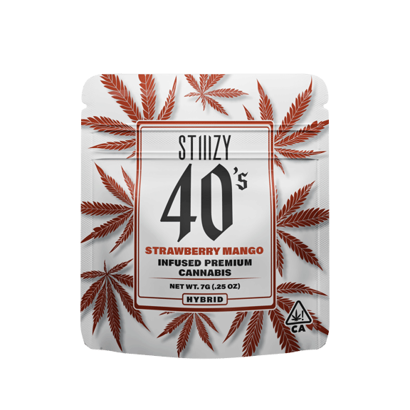 Strawberry Mango - 40's Infused Flower - STIIIZY - Quarter - $48.99 - Flower