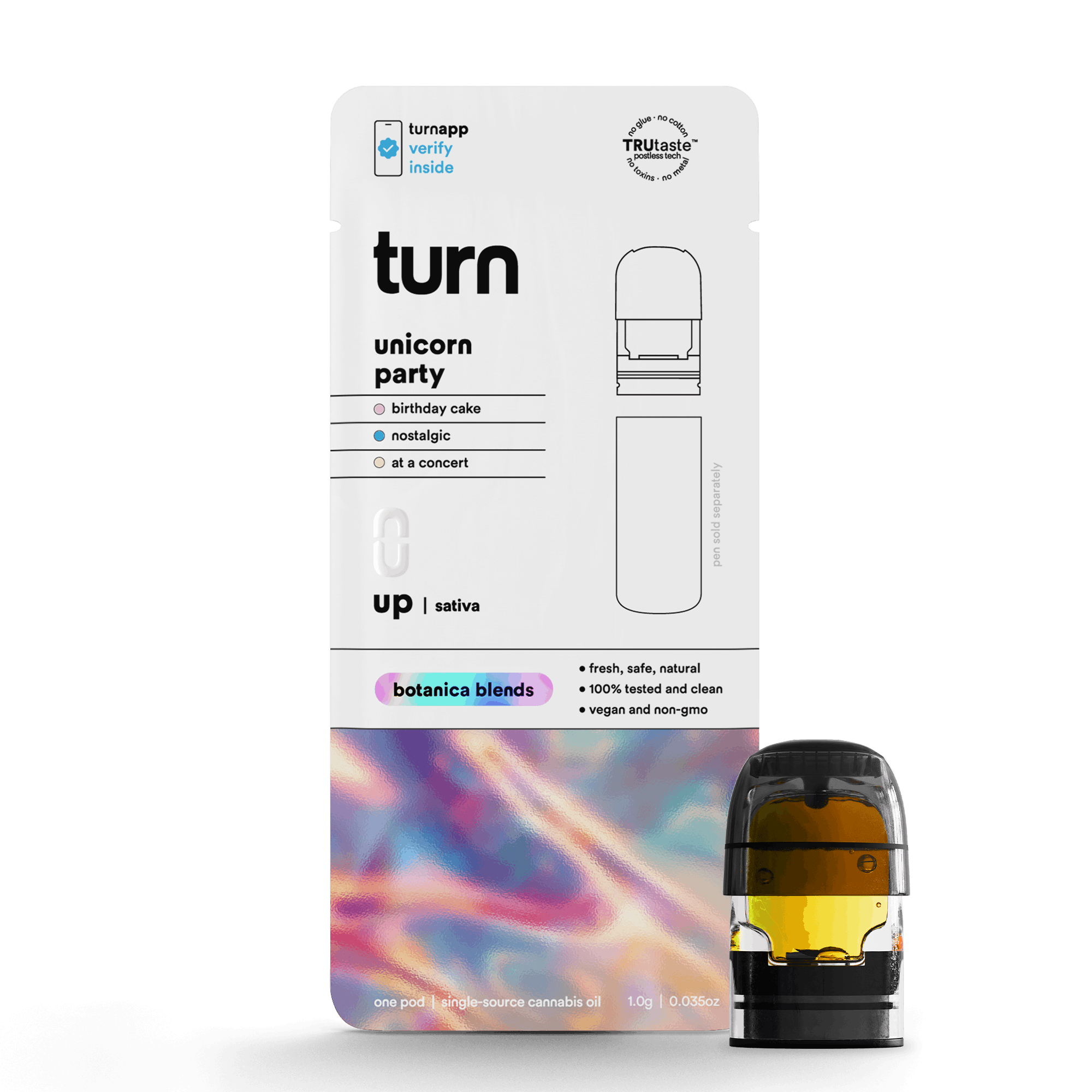 1.0g POD | unicorn party (21+) | botanica blends | up | - Turn -  - $35 - Vape Pens
