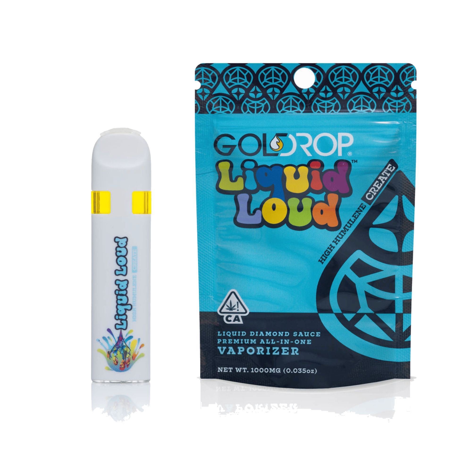 Sour Apple Fritter Liquid Loud Diamond Sauce - Humulene/Create Disposable - GoldDrop - One Gram - $29.99 - Disposable Vape (All-In-One, Battery Built-In)