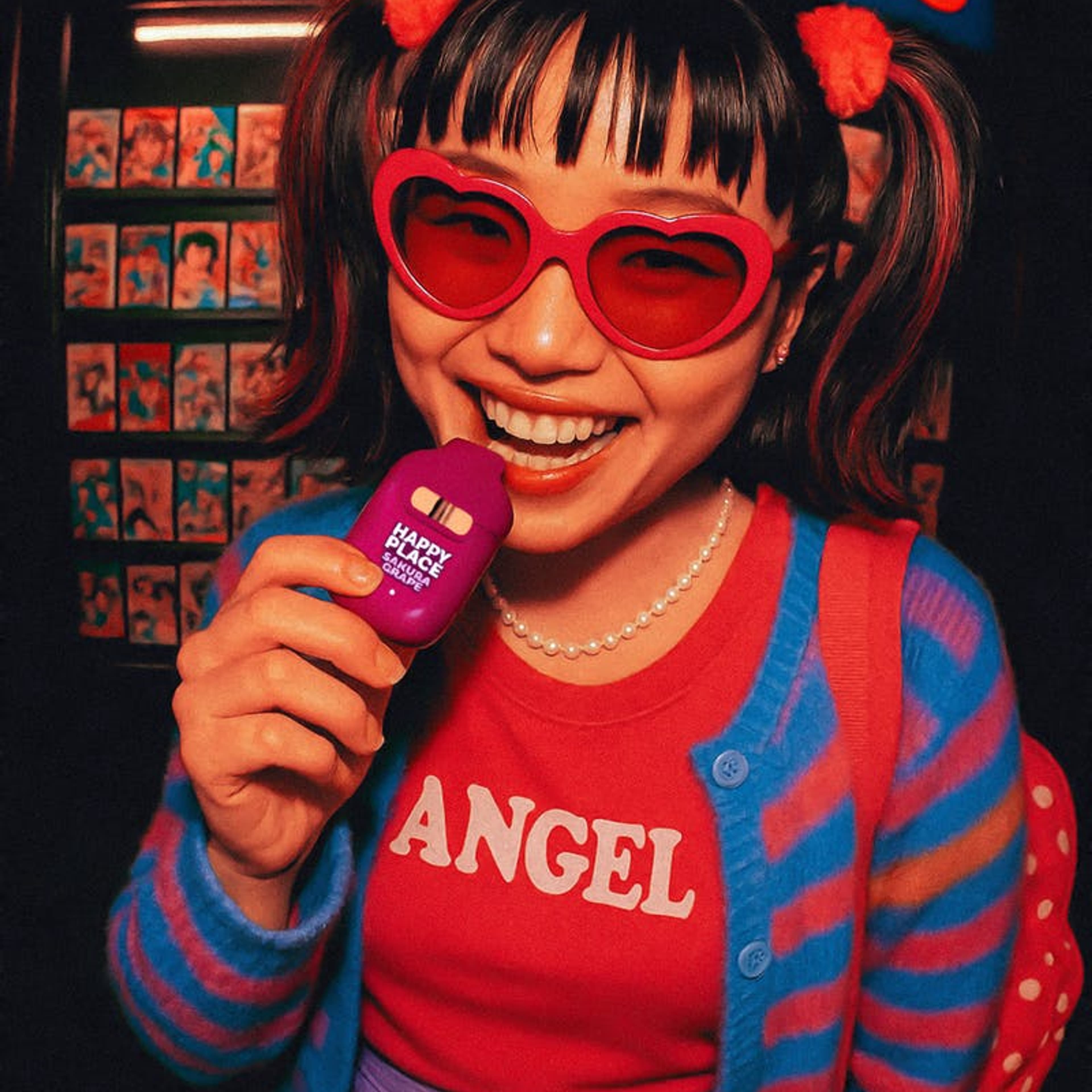 Sakura Grape - Disposable - Happy Place - 2 Gram - $19.99 - Disposable Vape (All-In-One, Battery Built-In)