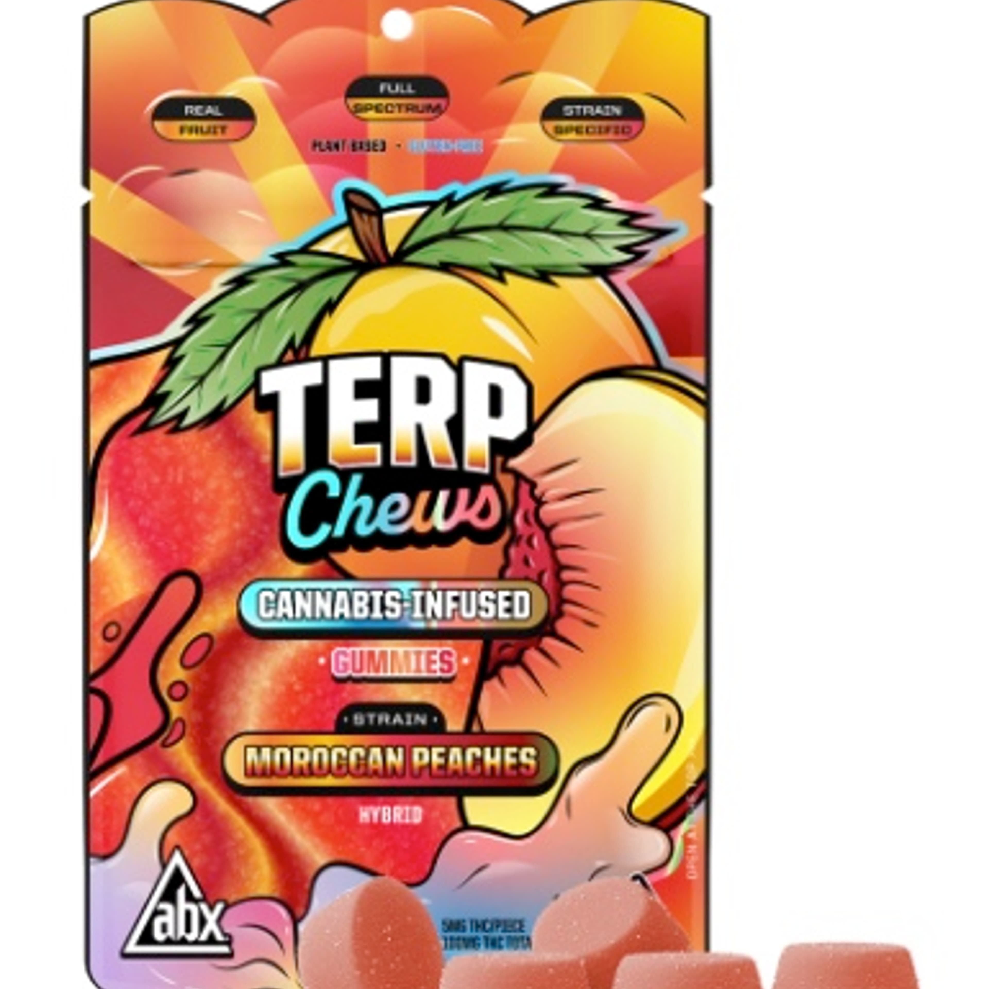 Moroccan Peaches Terp Chews - 100mg - ABX - Gummies - $12 - Gummies