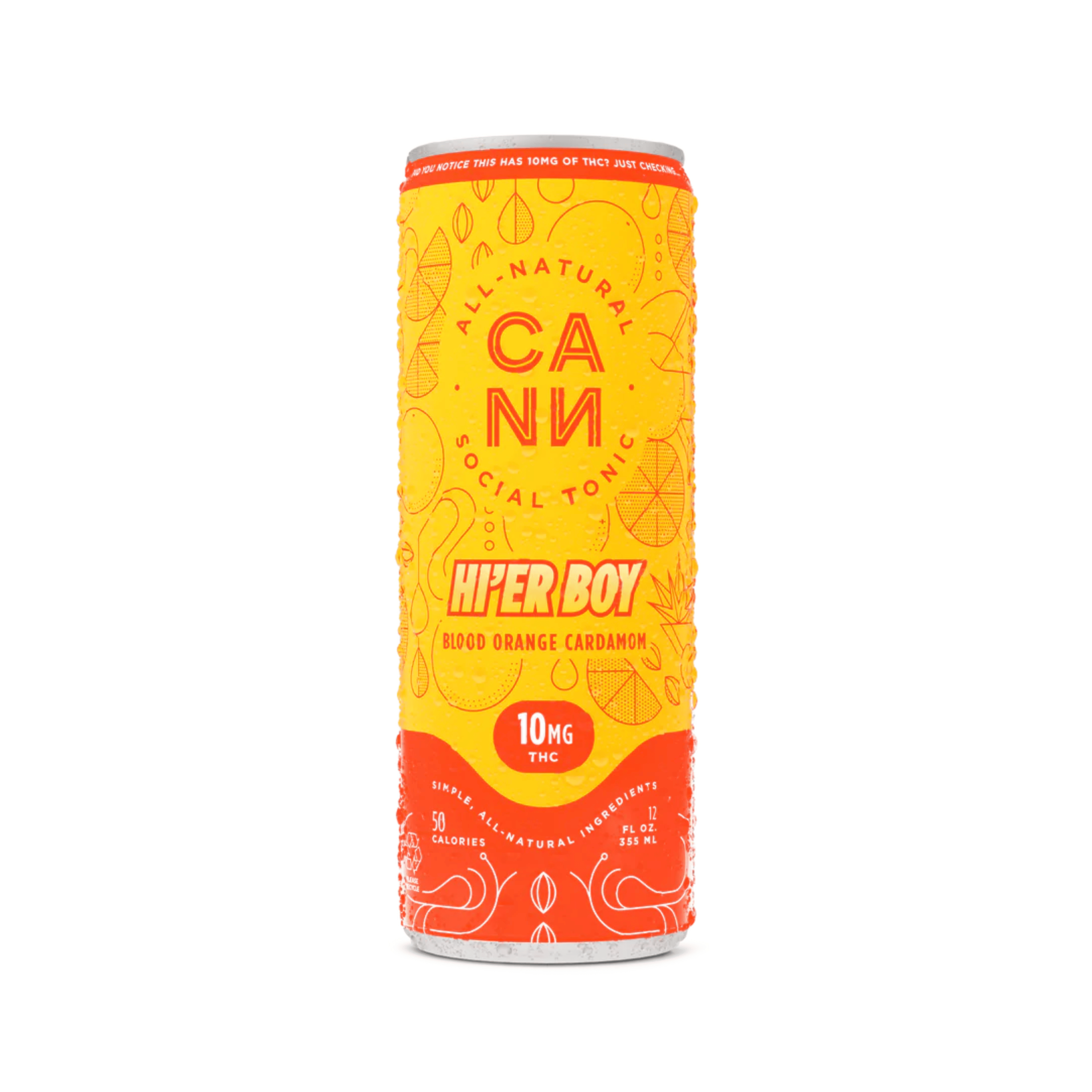 Hi-er Boys | Blood Orange Cardamom Single - 10mg - CANN Drinks - - $8 - Beverages/Drinks