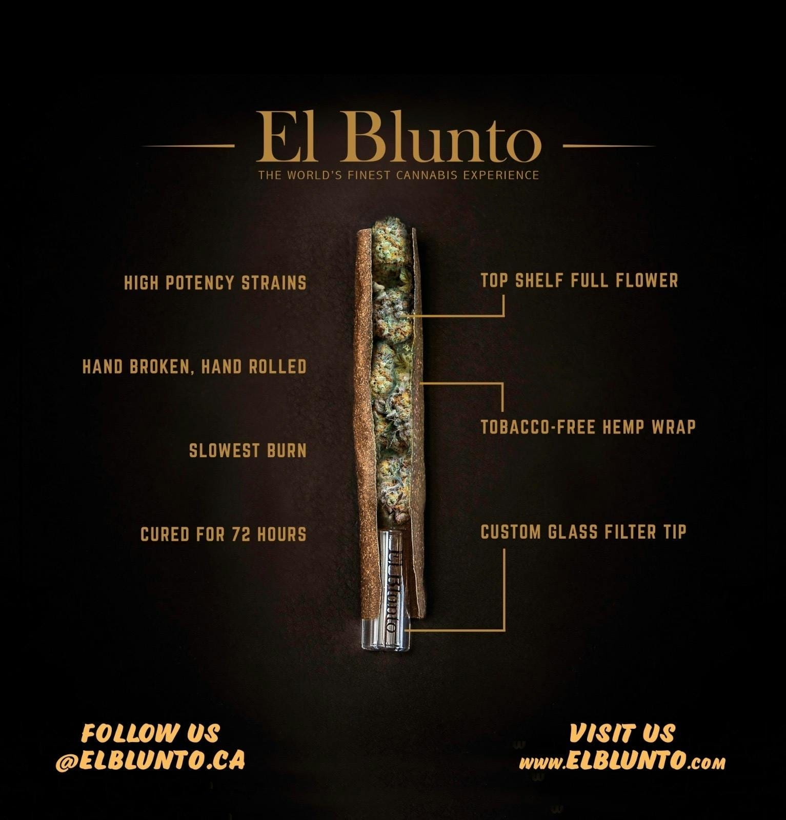 El Blunto FlavorCore - Blueberry Ice Kush - Diamond Infused - 1.65G [Blunt] - El Blunto by Albert Einstone's - El Blunto FlavorCore - Blueberry Ice Kush - Diamond Infused - 1.65G [Blunt] - $18 - Flowers