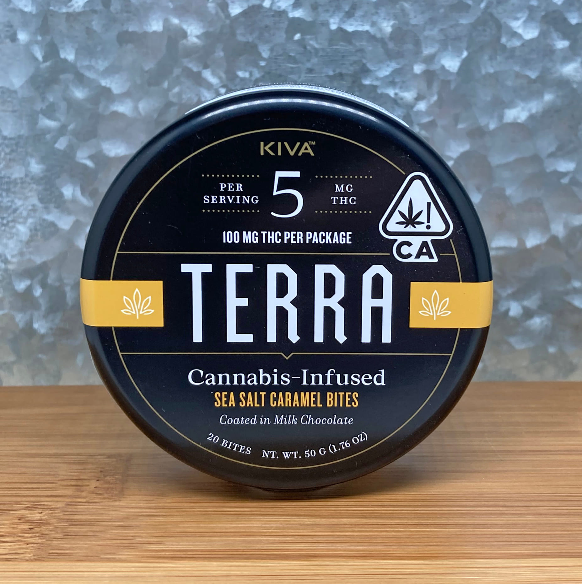 Sea Salt Caramel Terra Bites 100mg - Kiva -  - $29 - Edible
