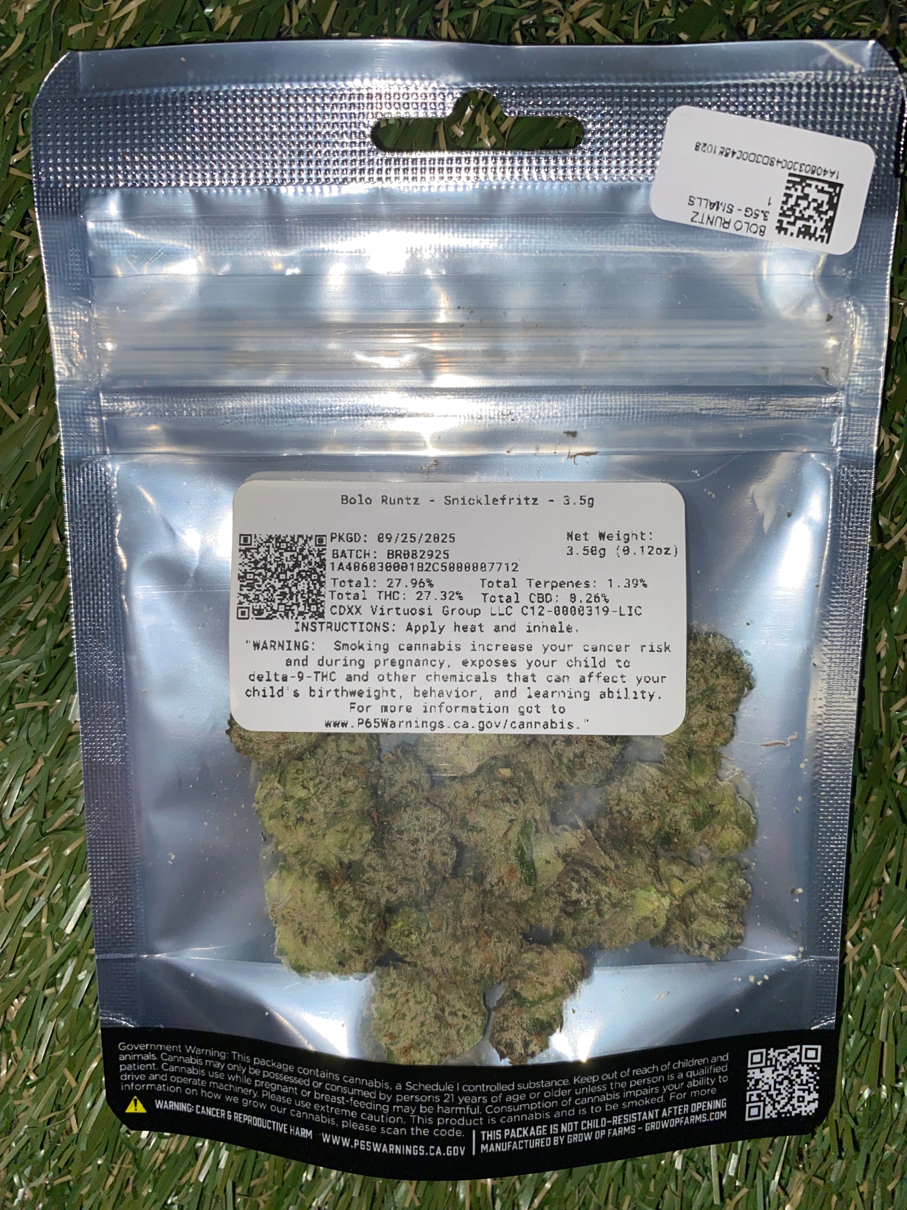 BOLO RUNTZ 3.5G - SMALLS - SNICKLEFRITZ -  - $11.82 - Flower