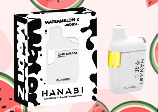 Watermelon Z Disposable 1g - Hanabi - White Disposable - $28 - Vapes